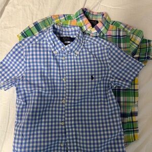 Ralph Lauren Men's Blue and Multicolor Plaid Shirts